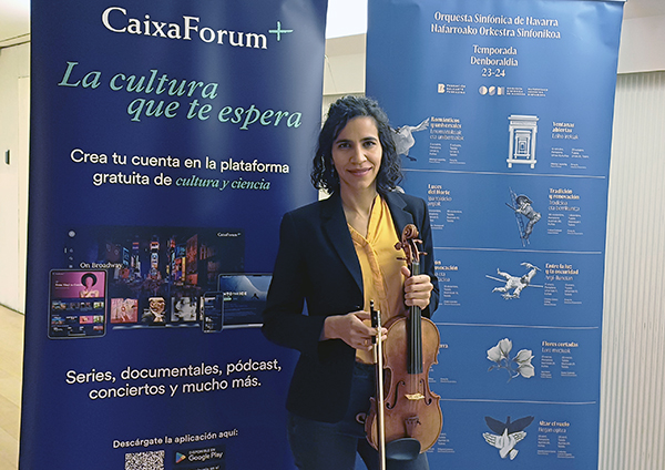 La violinista Ana María Valderrama, protagonista del segundo de los 