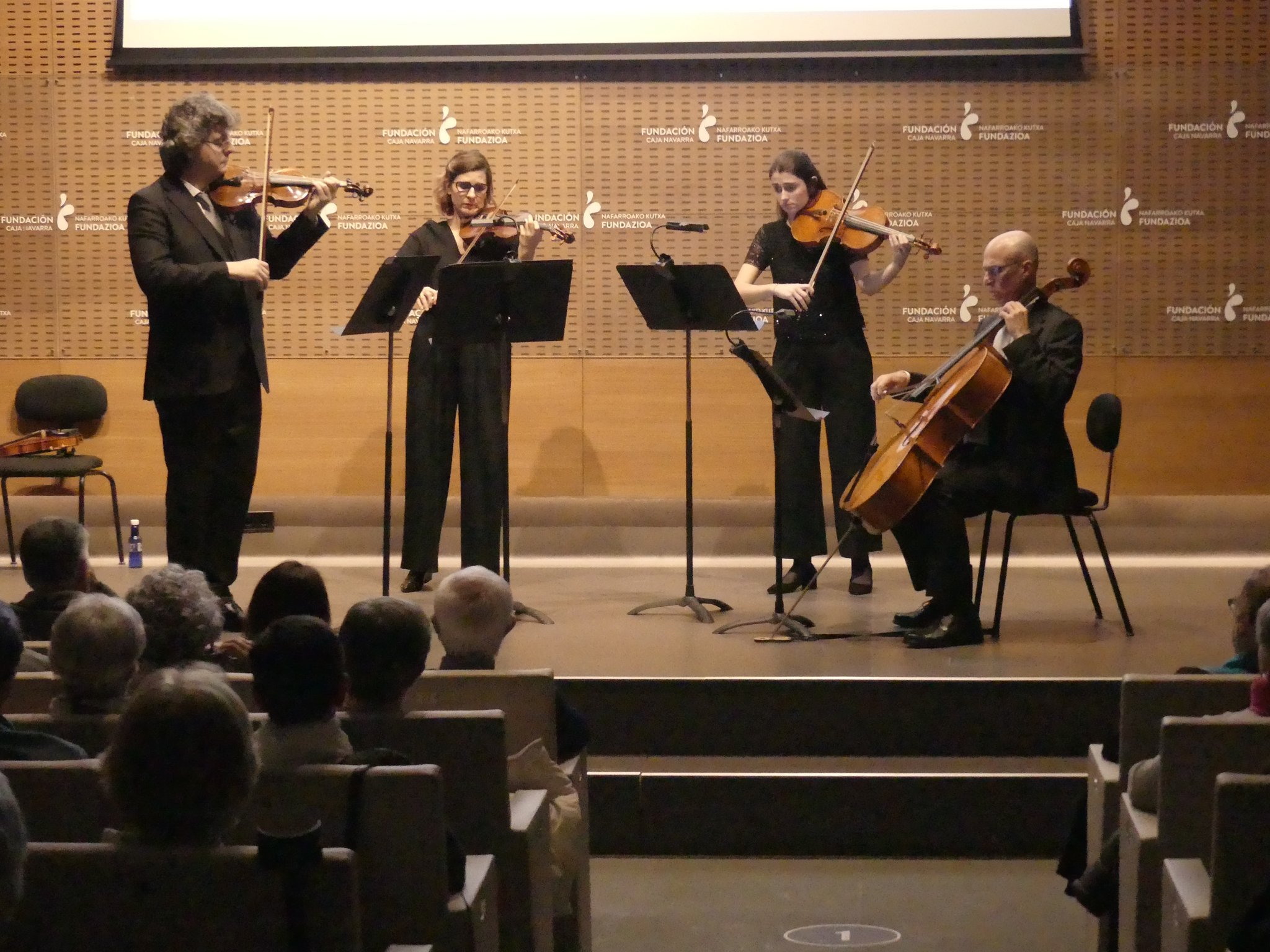 Un cuarteto de músicos de la OSN ha ofrecido en Civican el 4º concierto del 